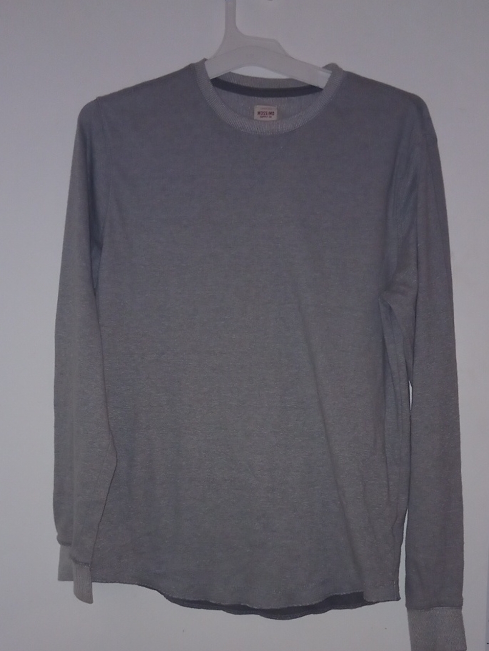 Mossimo Supply Co. Long Sleeve Crew Tee - Gray